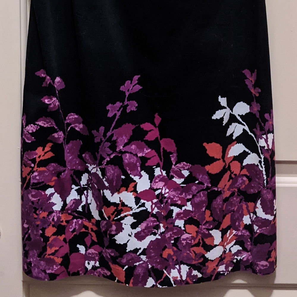 APT9 dress w/ purple, red & white floral bottom. Super cute!